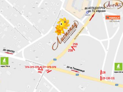 Billboard  in Ivano-Frankivsk, 3х6  Незалежності, Івасюка scheme