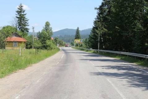 Билборд A в Микуличине, 3х6  Микуличин, траса Н-09 Мукачево-Львів, колиба Гостинна Хата, 200 м перед газовою заправкою Калан, 500 м перед АЗС УкрНафта, напрямок руху на Івано-Франківськ ст. А фото 1