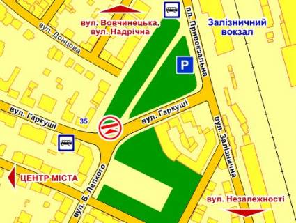 Билборд A в Ивано-Франковске, 3х6  Гаркуші схема
