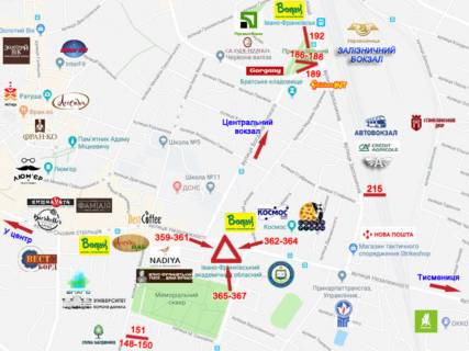 Призма  в Ивано-Франковске, 3х6  Незалежності, Бандери - 657329 схема