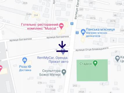 Билборд  в Ивано-Франковске, 3х6  Коновальця схема