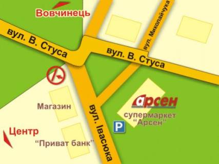 Билборд B в Ивано-Франковске, 3х6  Івасюка схема