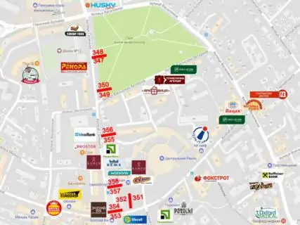 Ситилайт  в Ивано-Франковске, 1.8х1.2  Галицька, Військових Ветеранів схема