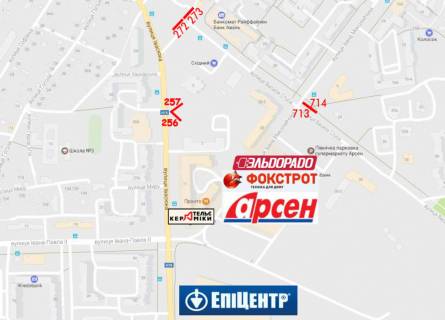 Билборд  в Ивано-Франковске, 3х6  Івасюка схема