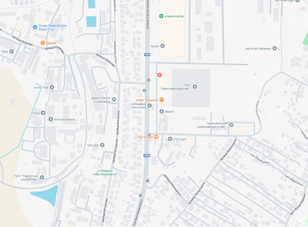 Билборд B в Ивано-Франковске, 3х6  Коновальця схема