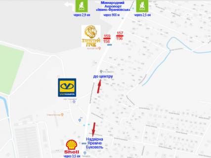 Билборд  в Ивано-Франковске, 3х6  Коновальця схема