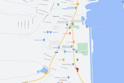 Билборд B в Бурштыне, 3х6  м. Бурштин вул.Міцкевича (Вїзд з Ів-Фр) ст.Б схема