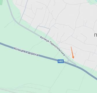 Билборд B в Золочеве (Львовской обл) Виїзд з міста Золочів на Тернопіль схема