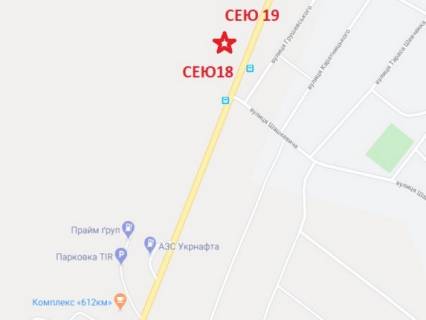 Билборд B в Стрые, 3x6  Київ Чоп Добряни на Львів схема