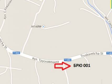 Билборд A в Бориславе, 3x6  вул. Трускавецька (виїзд з Борислава на Трускавець) схема