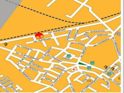Билборд C в Шептицкий (Червоноград), 3x6  вул. Львівська_навпр суперм Ровекс схема