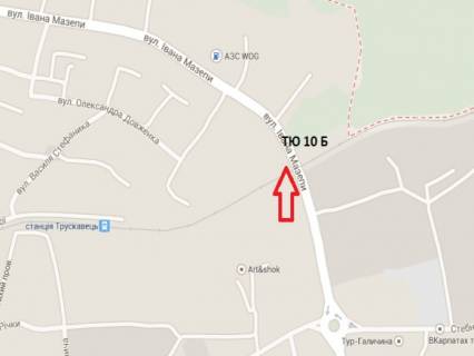 Билборд B в Трускавце, 3x6  вул. Мазепи схема