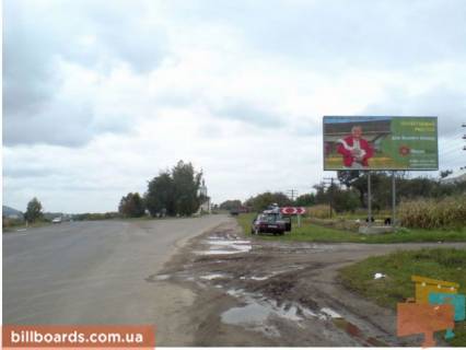 Билборд A в Золочеве (Львовской обл), 3x6  Вїзд в місто Золочів з Тернополя фото 1