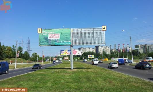 Билборд B в Львове, 3x6  ринок Шувар №1 (до супермаркету Арсен, ліва) фото 1