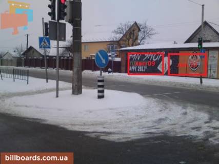 Билборд A в Львове, 3x6  вул. Стрийська - вул Січових Стрільців ,  фасад, навпроти  MONO Business Center фото 1