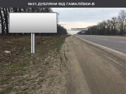 Білборд, Бігборд (Борд)  B у трасах Львіва, 3x6  Дубляни до Гамаліївки Фото 1