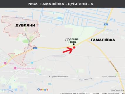 Білборд, Бігборд (Борд)  A у трасах Львіва, 3x6  Древній Град до Гамаліївка схема