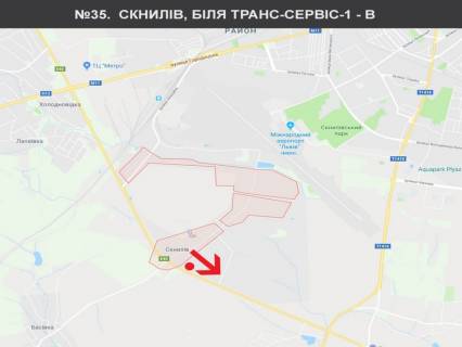 Білборд, Бігборд (Борд)  B у трасах Львіва, 3x6  Скнилів до Епіцентру схема