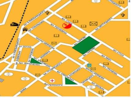 Билборд A в Шептицкий (Червоноград), 3x6  вул. Стуса, АТБ, ринок схема