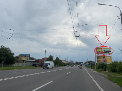 Билборд A в Луцке, 3х6  Рівненська_ТЦ Перший_в'їзд в місто зі сторони Струмівки (верхній) фото 1