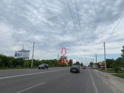 Билборд B в Луцке, 3х6  Рівненська_ТЦ Перший_виїзд з міста в сторону Струмівки (нижній) фото 1