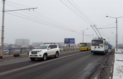 Билборд B в Луцке, 3х6  Рівненська_міст_від Київського майдану фото 1