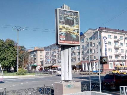 Citylight B in Chernihiv, с62a  triedr prospekt Mira h prospekt Pobedy mag Allo (storona A) Photo 1