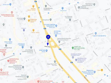 Билборд A в Чернигове просп. Мира х ул.Черновола призма (грань 5) схема