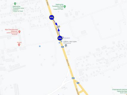 Билборд A в Чернигове просп Мира (выезд на Гомель, Т-обр на тубдиспансер) ст А схема