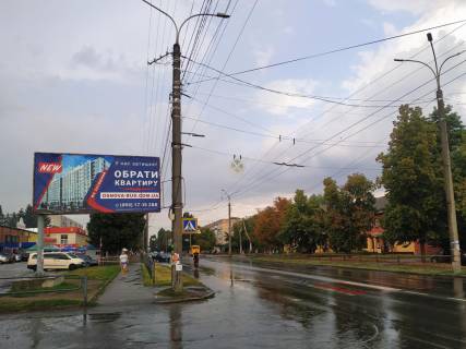Билборд B в Чернигове, 116б  проспект Миру х вул. Кошового (ринок, АЗС ОККО, СТО Мотор) (сторона Б) фото 1