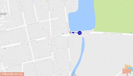Билборд A в Чернигове Боевая ул. схема