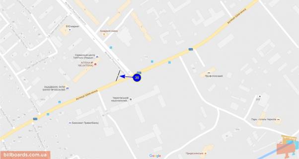 Призматрон, Призма A у Чернігові Шевченко вул. / Вул. Левка Лук'яненка (Рокосовського), лівий - 138343 схема