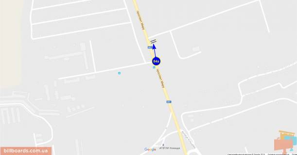 Billboard A in Chernihiv Mira pr-t, vyezd so storony Gomela scheme