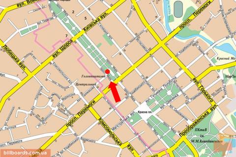 Citylight B in Chernihiv Mira av., 38, mag Evrotop scheme