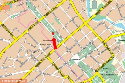 Citylight B in Chernihiv Mira av. 44g, restoran Pasta Basta scheme