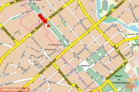 Citylight A in Chernihiv Mira av. 50, Dzentel'meny udaci scheme