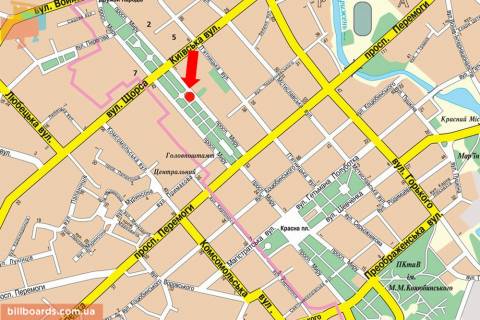 Citylight B in Chernihiv Mira av. 55, bank PUMB scheme