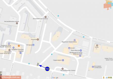 Билборд A в Чернигове Симона Петлюри (Красносільського) ул., 25 схема