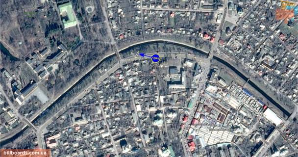 Билборд A в Нежине Набережная ул., 11г схема
