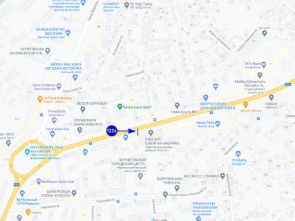 Билборд A в Чернигове, 122a  проспект Перемоги 41 схема