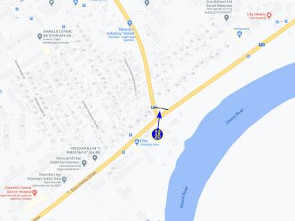 Билборд B в Чернигове, 19  вул. Шевченка х вул. Кільцева (до Епіцентру) (ліва) схема