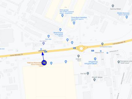 Билборд A в Чернигове, 16_1  вул. Мазепы 57 (зуп. Чексіл) (ліва) схема