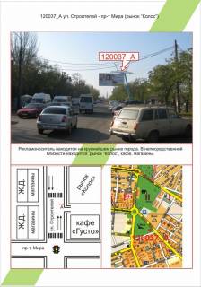 Билборд A в Николаеве Миколаїв, вул. Будівельників - пр-т Миру (ринок "Колос"),  фото 1