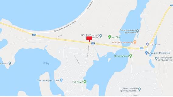 Билборд B в Осещине, 6x3  автомобільна дорога Р-69 «Київ-Вишгород-Десна-Чернігів»,навпроти повороту на с/о «Сади Дніпра», у напрямку із с. Хотянівка в м.Вишгород, праворуч схема
