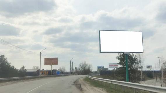 Білборд, Бігборд (Борд)  A на трасах Київської області автомобільна дорога Р-69 “Київ-Вишгород-Десна-Чернігів”,1750 м. після повороту з вул. Лісовий, у напрямку із с. Хотянівка у м. Вишгород,праворуч Фото 1