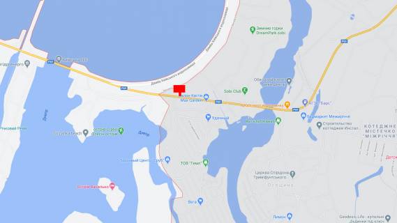 Билборд A в Вышгороде, 6x3  Трасса Р-69, 330 м. после поворота на с/о "Сады Днепра",справа схема