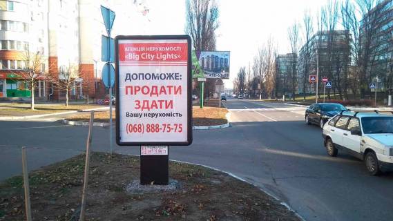 Ситилайт B в Вышгороде Пр-т Шевченка (центральна частина проспекту – розділова смуга), 156 метрів після повороту з вул. Набережна на пр-т Шевченка, ліворуч, з вул. Набережної у напрямку центру міста фото 1