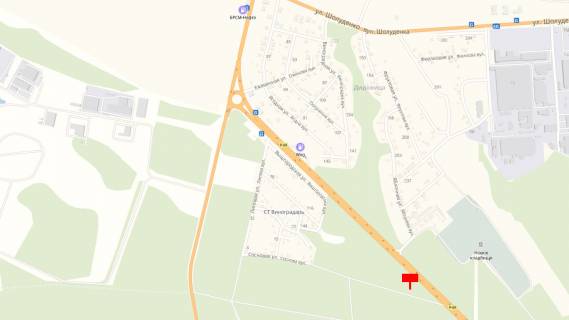 Білборд, Бігборд (Борд)  B у Вишгороді 1350 м. після повороту з траси Р-02 на трасу Р-69, у напрямку вул. Богатирської, м. Київ, праворуч схема