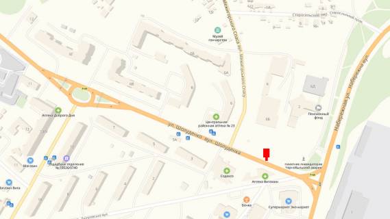 Сiтiлайт A у Вишгороді Вул. Шолуденка, 100 м. після повороту з вул. Набережна схема