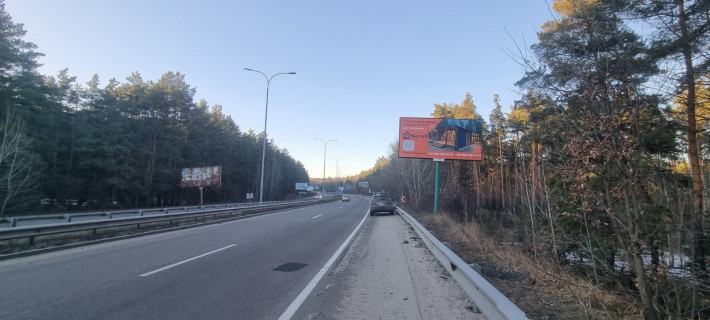 Билборд A в Вышгороде, 6x3  автомобільна дорога Р-69 “Київ-Вишгород-Десна-Чернігів”, 200 м. від дорожнього знаку “Вишгород” у напрямку автомобільної дороги Р-02 “Київ-Іванків-Овруч ”(С. Нові Петрівці), праворуч фото 1